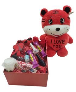 Box valentine باکس ولنتاین عروسک ببر قلبی